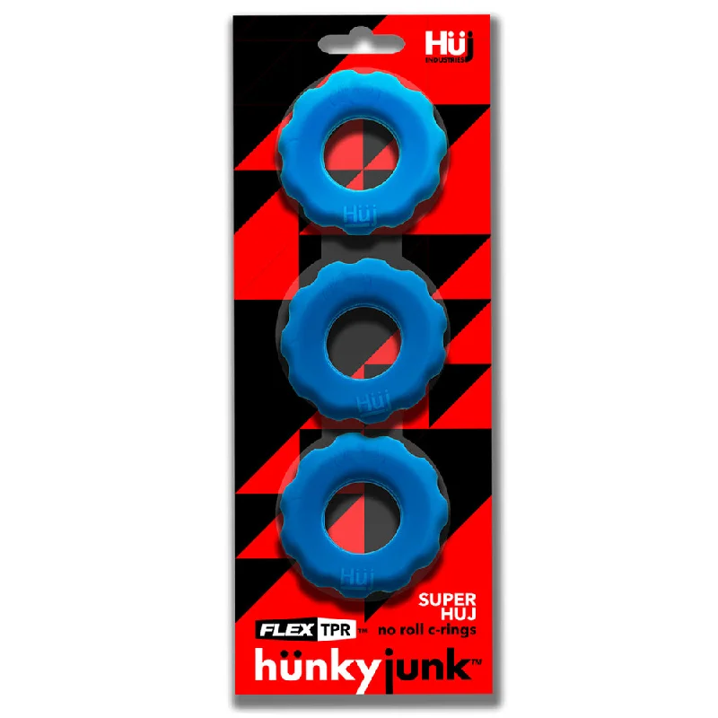 Super Huj 3pk Cockrings Teal Ice